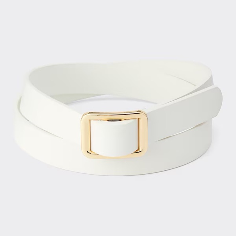 GU Square Buckle Holeless Belt